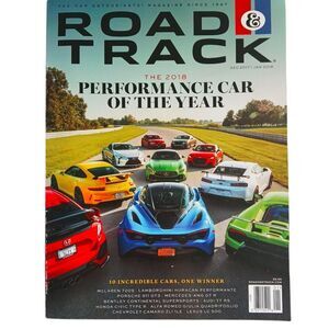 Road & Track Magazine Dec 2017/Jan 2018 Special Issue Performance Car The Year